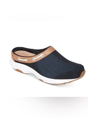 Easy Spirit Women's Travelport Nautical Mule Walking Sneakers Navy Size 7.5 M